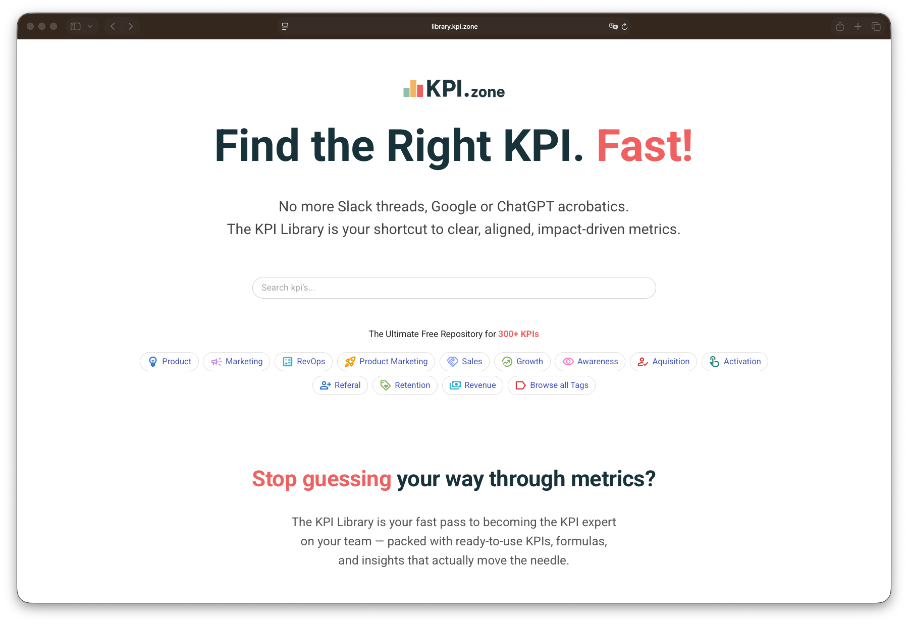 The KPI Library